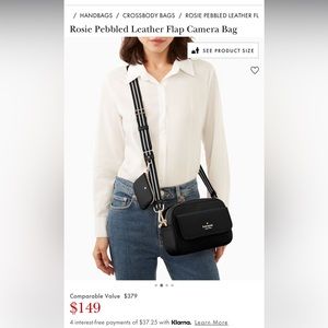 Kate spade Rosie Pebbled Leather Flap Camera Bag